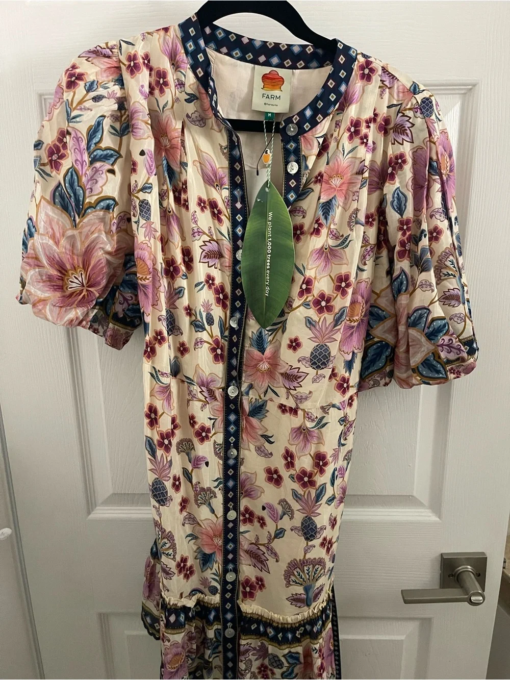 Farm Rio Superbloom Tapestry Mini Dress NWT - Picture 6 of 9
